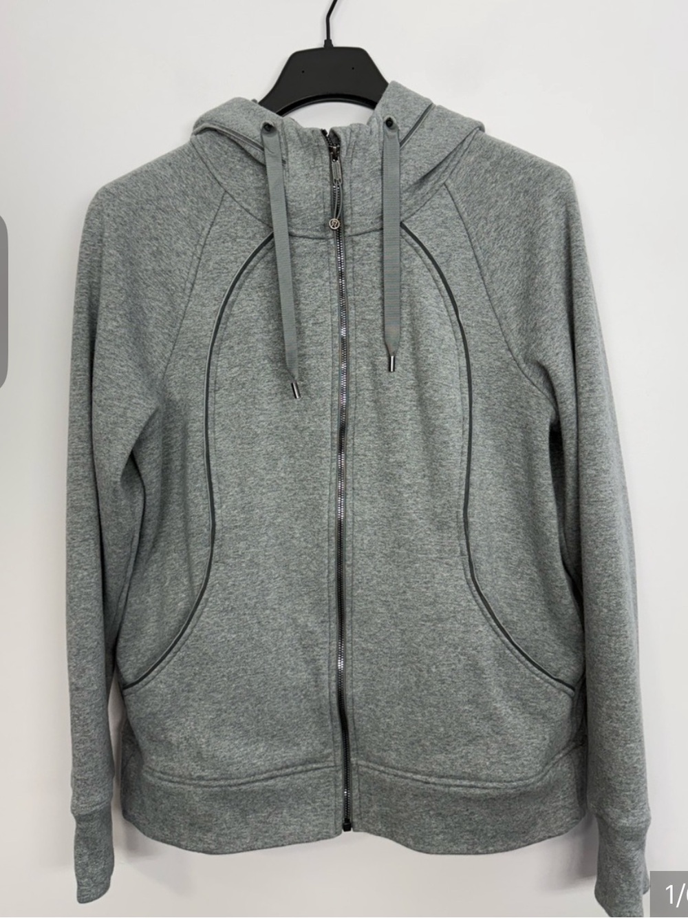 Lululemon Scuba Full-Zip Hoodie *Plush Heathered Medium Grey Size 14
